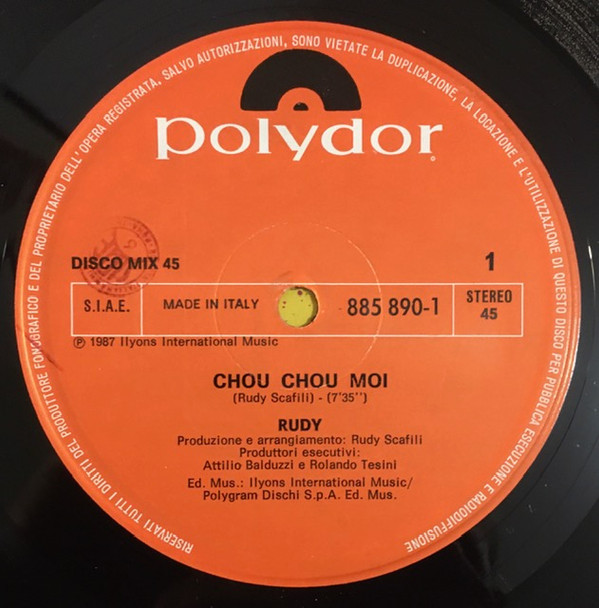 Rudy - Chou Chou Moi | Polydor (885 890-1) - 2