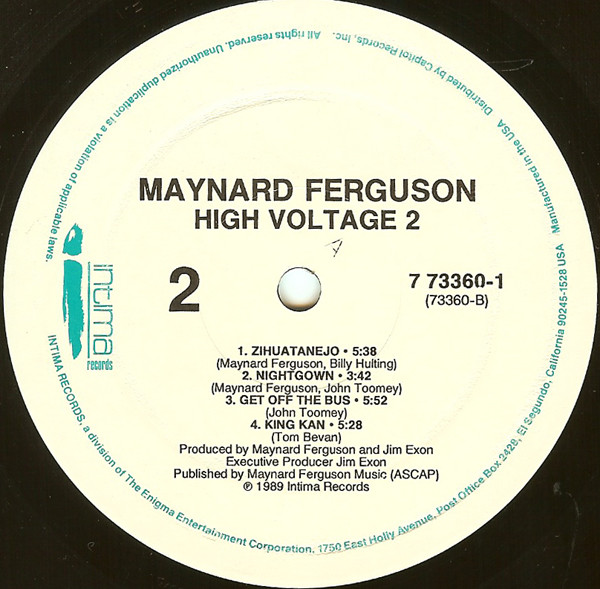 Maynard Ferguson - High Voltage 2 | Intima Records (773360-1) - 4