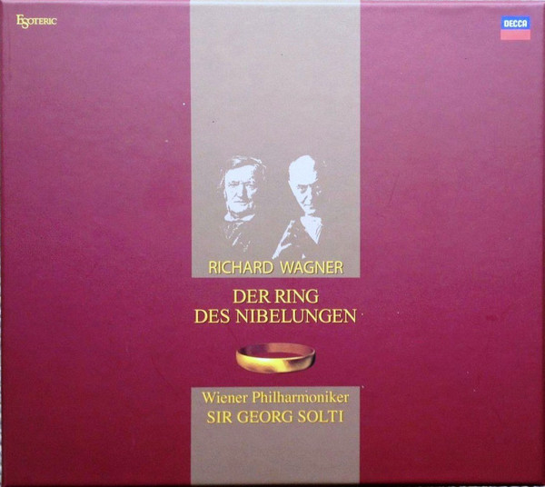 Wagner  &  Sir Georg Solti  &  Wiener Philharmoniker  &  Kirsten Flagstad  &  George London  &  Set Svanholm  &  Gustav Neidlinger  &  Birgit Nilsson  &  Régine Crespin  &  Christa Ludwig  &  James King  &  Hans Hotter  &  Gottlob Frick  &  Wolfgang Windgassen  &  Gerhard Stolze  &  Joan Sutherland  &  Claire Watson  &  Dietrich Fischer-Dieskau - Der Ring Des Nibelungen | Esoteric Company (ESSD-90021～34)