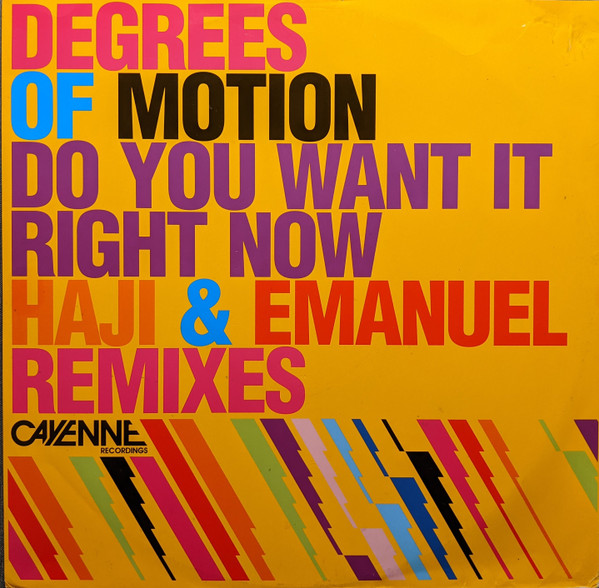 Degrees Of Motion - Do You Want It Right Now (Haji & Emanuel Remixes) | Cayenne Recordings (SPICY004)