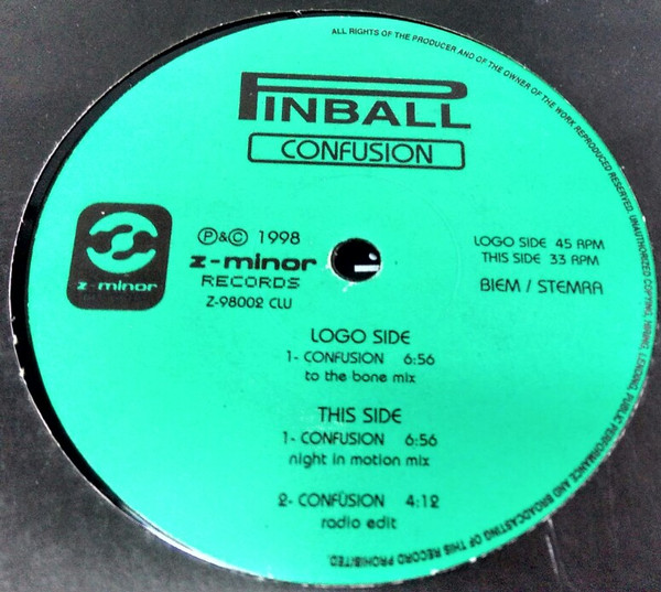 Pinball - Confusion | Z-Minor Records (Z-98002 CLU) - 3 Pinball - Confusion | Z-Minor Records (Z-98002 CLU) - 3