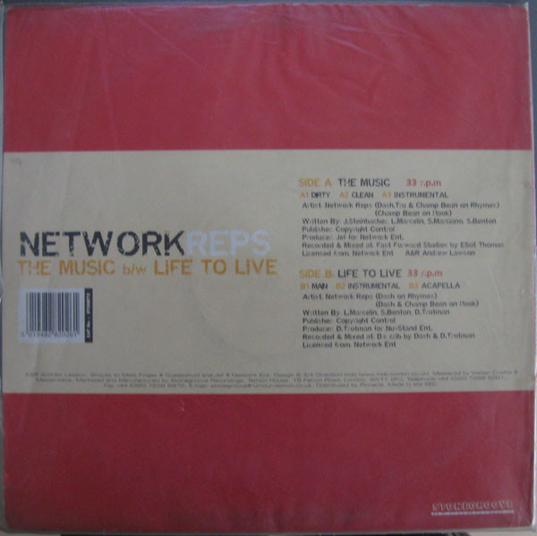 Network Reps - The Music / Life To Live | Stonegroove Recordings (STONET2) - 2 Network Reps - The Music / Life To Live | Stonegroove Recordings (STONET2) - 2
