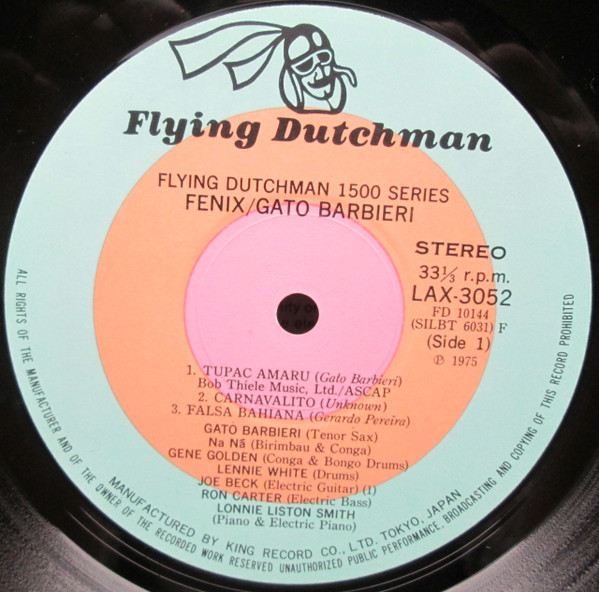 Gato Barbieri - Fenix | Flying Dutchman (LAX 3052) - 4