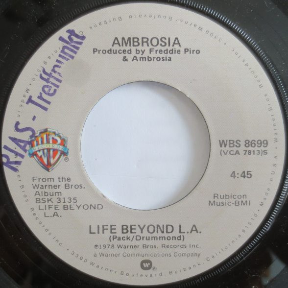 Ambrosia - Life Beyond L.A. | Warner Bros. Records (WBS 8699)