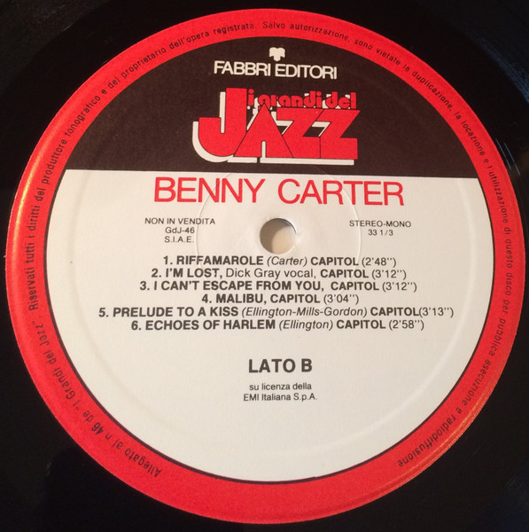 Benny Carter - Benny Carter | Fabbri Editori (GdJ 46) - 4