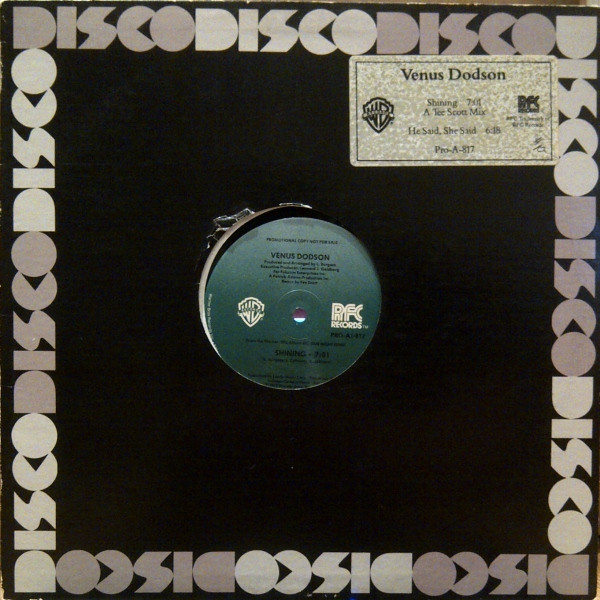 Venus Dodson - Shining / He Said, She Said | RFC Records (PRO-A-817)