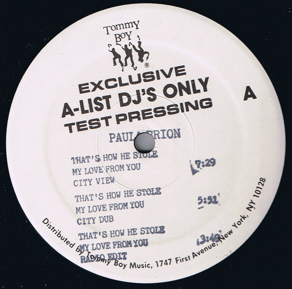 Paula Brion - That's How He Stole My Love From You | Tommy Boy (TB 946)