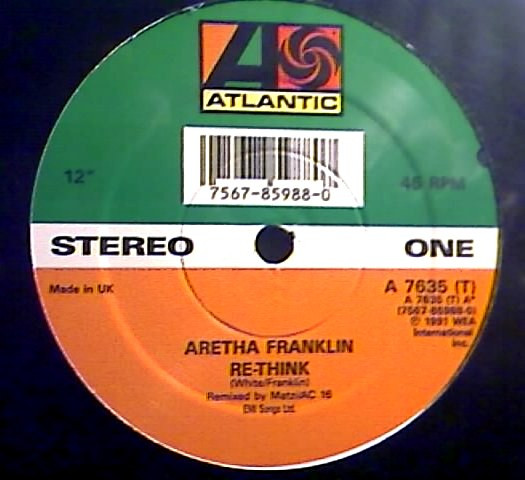 Aretha Franklin - Re-Think | Atlantic (A 7635 T)
