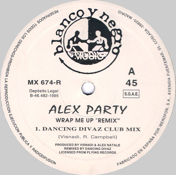 Alex Party - Wrap Me Up (Remix) | Blanco Y Negro (MX 674-R) - 3