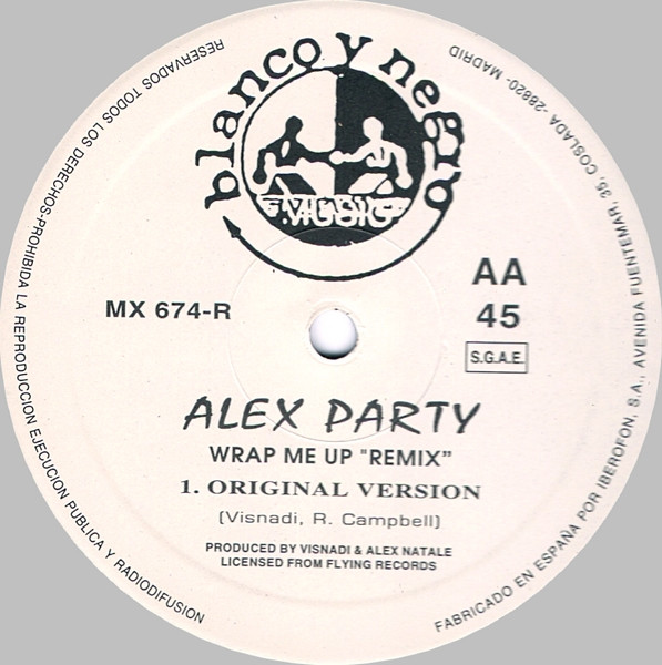 Alex Party - Wrap Me Up (Remix) | Blanco Y Negro (MX 674-R) - 4