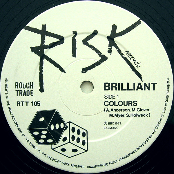 Brilliant - Colours | Risk Records (RTT 105) - 3