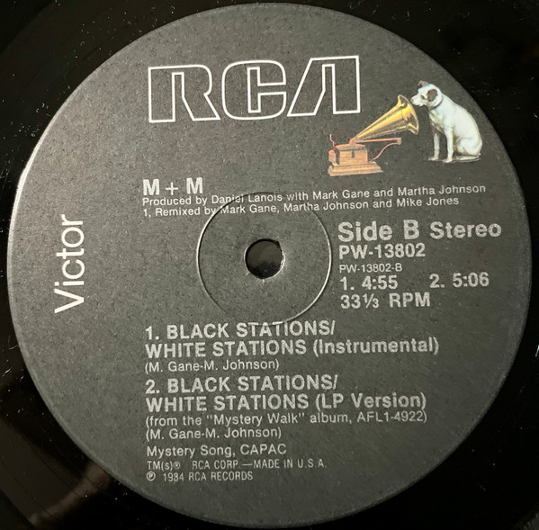 M + M - Black Stations / White Stations | RCA Victor (PW-13802) - 3 M + M - Black Stations / White Stations | RCA Victor (PW-13802) - 3