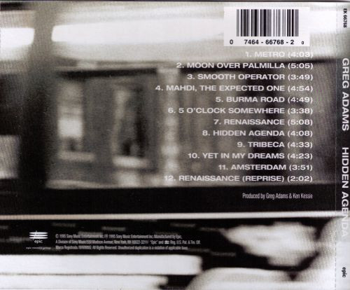 Greg Adams - Hidden Agenda | Epic (EK 66768) - 2 Greg Adams - Hidden Agenda | Epic (EK 66768) - 2