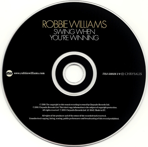 Robbie Williams - Swing When You're Winning | Chrysalis (7243 536826 2 0) - 3