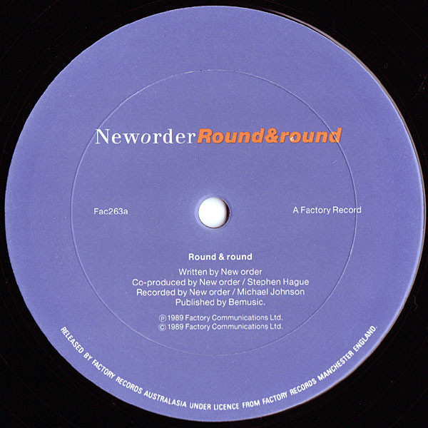 New Order - Round&round | Factory Records Australasia (Fac 263) - 4