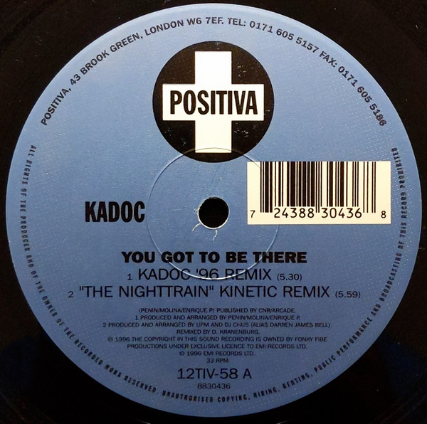 Kadoc - You Got To Be There | Positiva (12TIV-58) - 3