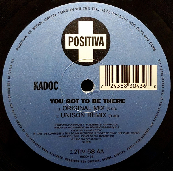 Kadoc - You Got To Be There | Positiva (12TIV-58) - 4