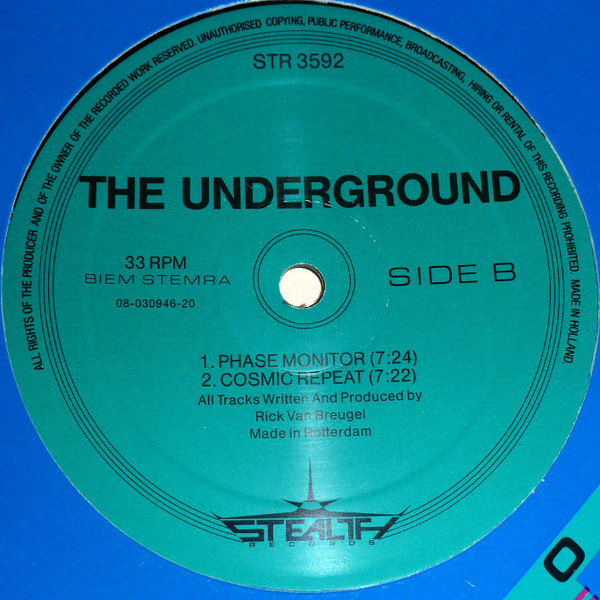 The Underground - Escape | Stealth Records (STR 3592) - 2