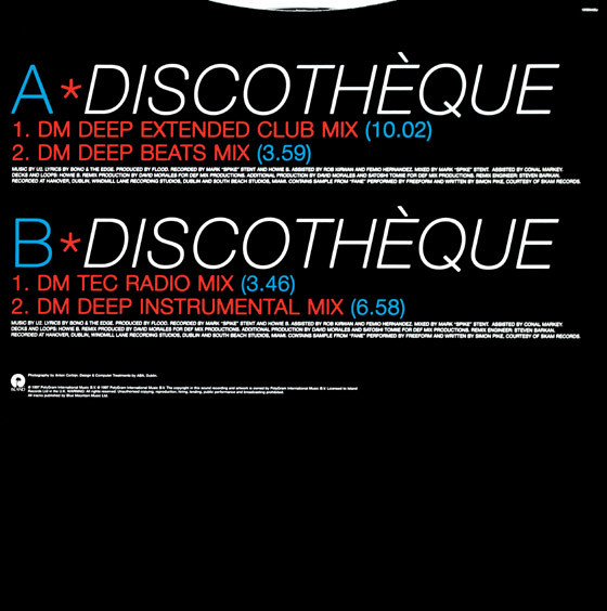 U2 - Discothèque | Island Records (12ISD649DJ) - 4