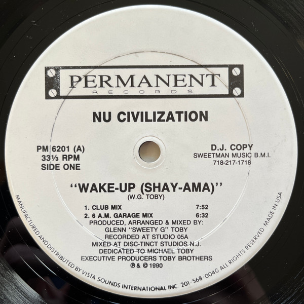 Nu Civilization - Wake Up (Shay-Ama) | Permanent Records (PM-6201)
