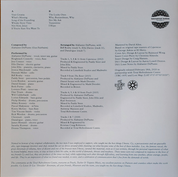 Alabaster DePlume - To Cy & Lee: Instrumentals Vol. 1 | International Anthem Recording Company (IARC0030) - 4