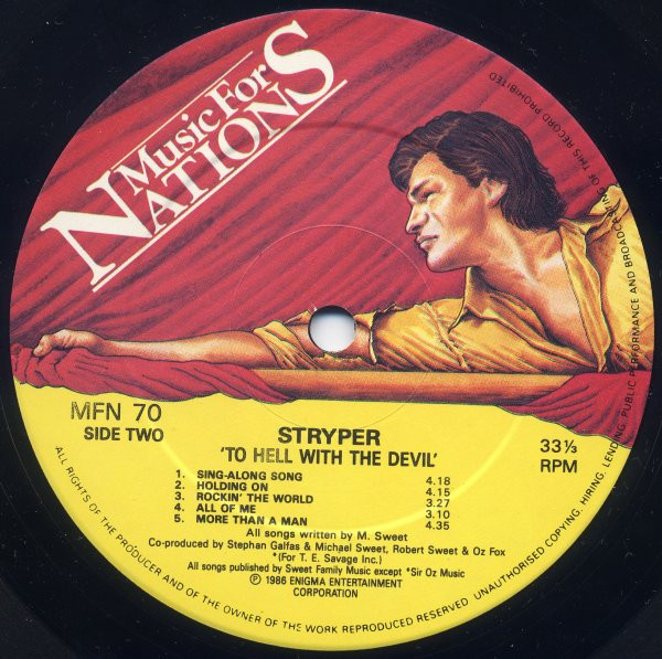 Stryper - To Hell With The Devil | Music For Nations (MFN 70) - 4 Stryper - To Hell With The Devil | Music For Nations (MFN 70) - 4