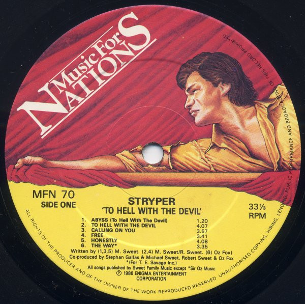 Stryper - To Hell With The Devil | Music For Nations (MFN 70) - 3 Stryper - To Hell With The Devil | Music For Nations (MFN 70) - 3