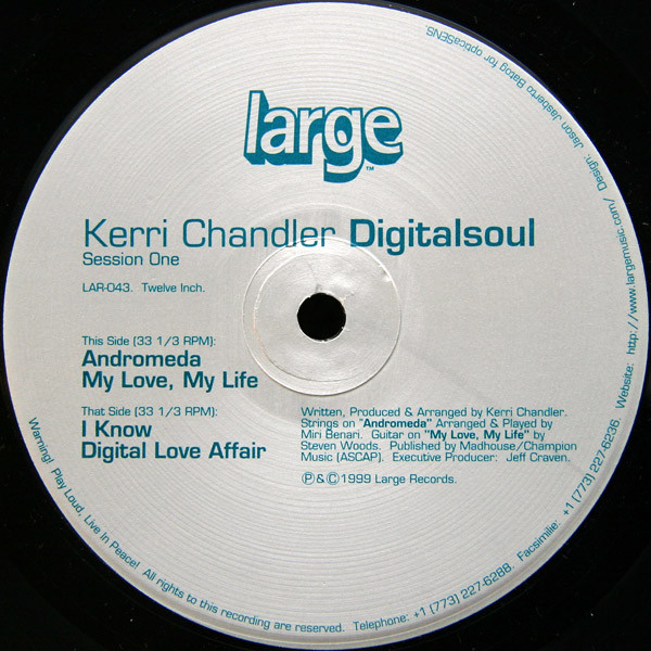 Kerri Chandler - Digitalsoul (Session One) | Large Records (LAR-043) - 3