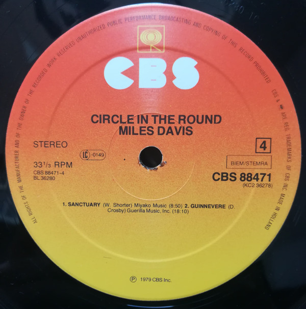 Miles Davis - Circle In The Round | CBS (CBS 88471) - 8