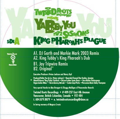 Yabby You - 1972 Sessions: King Pharoah's Plague | Twisted Roots Recordings (TRR 001) - main