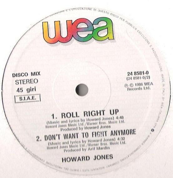 Howard Jones - All I Want (Extended Version) | WEA (24 8581-0)