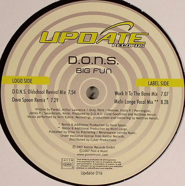 D.O.N.S. - Big Fun | Update Records (Update 016)