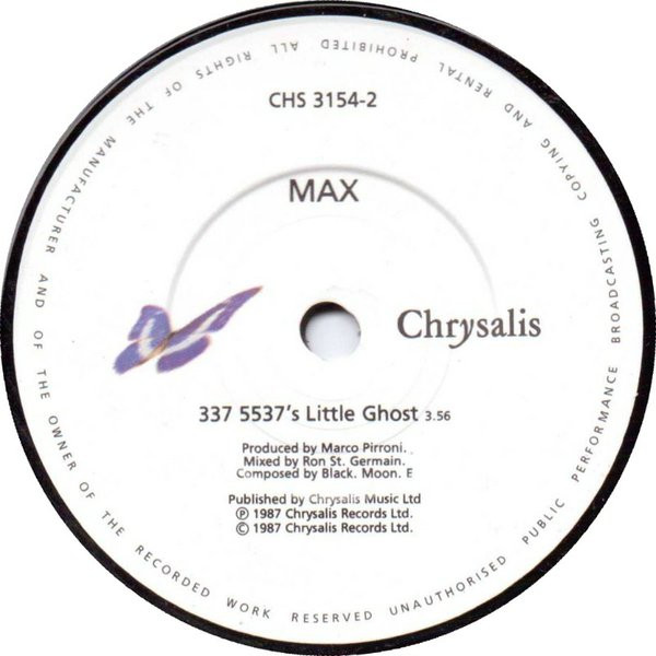 Max - Little Ghost | Chrysalis (CHS 3154) - 4