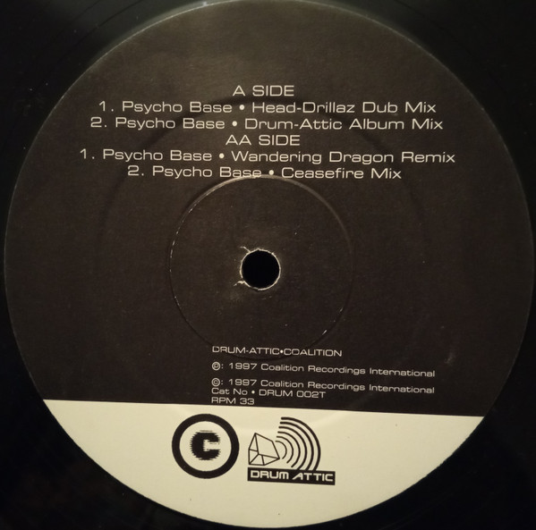 Shades Of Rhythm - Psycho Base | Drum-Attic Records (Drum 002T) - 3 Shades Of Rhythm - Psycho Base | Drum-Attic Records (Drum 002T) - 3
