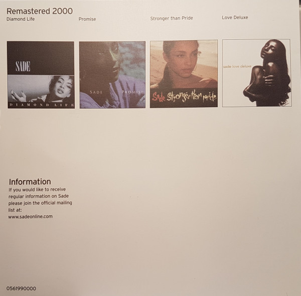 Sade - Lovers Rock | Epic (500766 2) - 17