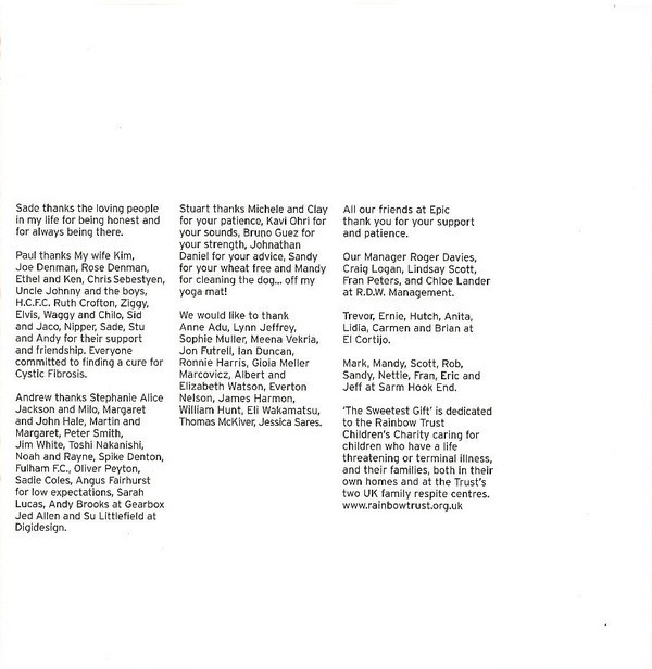 Sade - Lovers Rock | Epic (500766 2) - 14