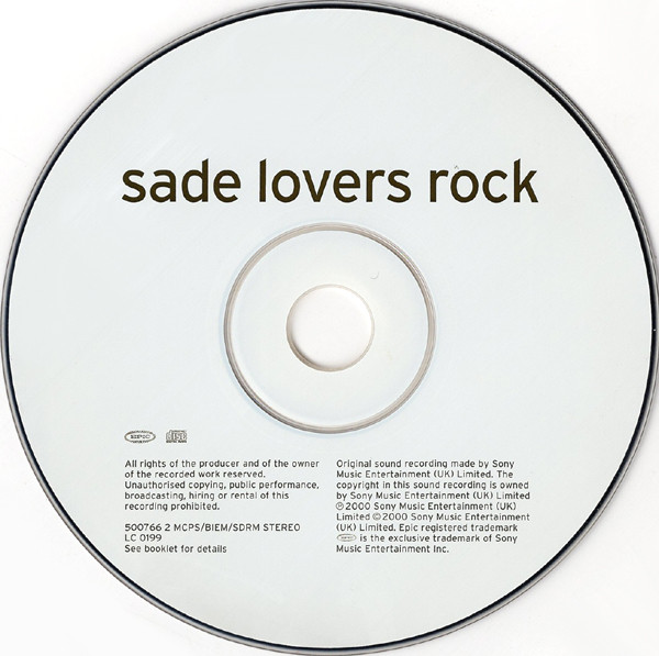 Sade - Lovers Rock | Epic (500766 2) - 3