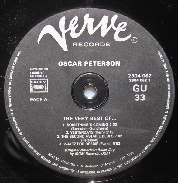 Oscar Peterson - The Very Best Of Oscar Peterson | Verve Records (2304 062) - 3 Oscar Peterson - The Very Best Of Oscar Peterson | Verve Records (2304 062) - 3