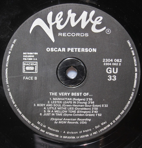 Oscar Peterson - The Very Best Of Oscar Peterson | Verve Records (2304 062) - 4 Oscar Peterson - The Very Best Of Oscar Peterson | Verve Records (2304 062) - 4