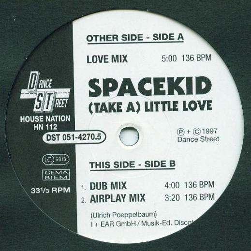 Spacekid - (Take A) Little Love | House Nation (HN 112)