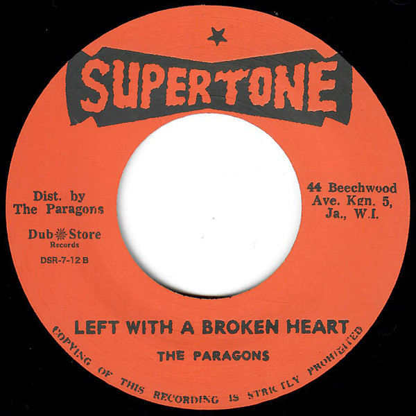 The Paragons - Man Next Door / Left With A Broken Heart | Supertone (DSR-7-12) - 2