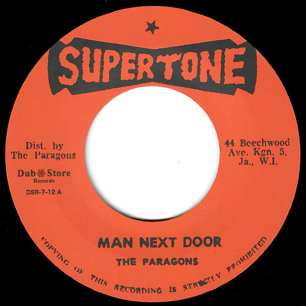 The Paragons - Man Next Door / Left With A Broken Heart | Supertone (DSR-7-12)
