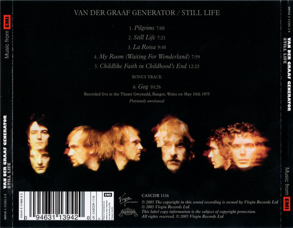 Van Der Graaf Generator - Still Life | Virgin (00946 3 11394 2 0) - 2 Van Der Graaf Generator - Still Life | Virgin (00946 3 11394 2 0) - 2