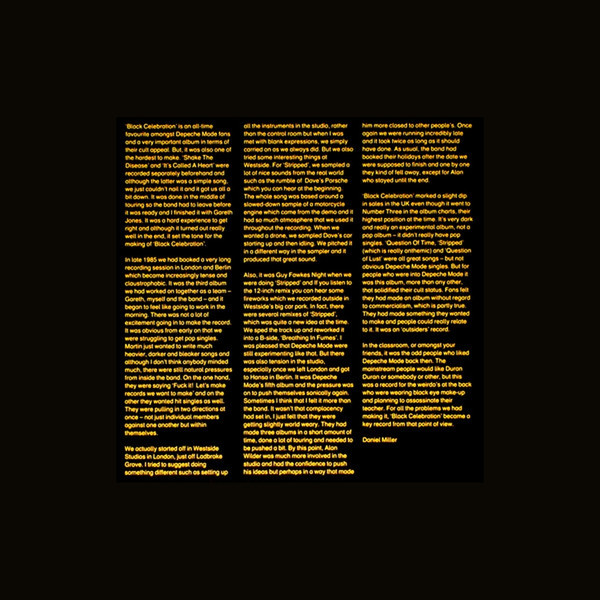 Depeche Mode - Black Celebration | Legacy (STUMM26) - 2 Depeche Mode - Black Celebration | Legacy (STUMM26) - 2