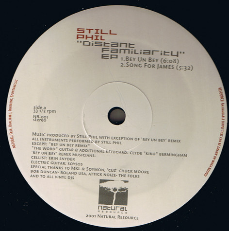 Still Phil - Distant Familiarity EP | Natural Resource (NR-001)