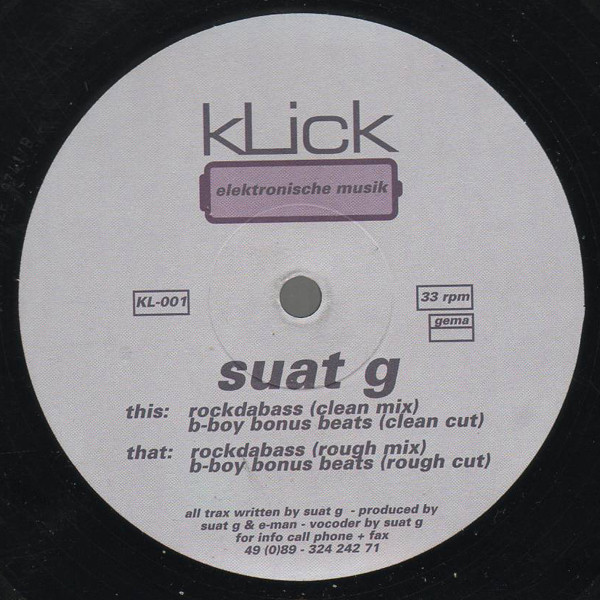 Suat G - Rockdabass | Klick Records (KL-001)