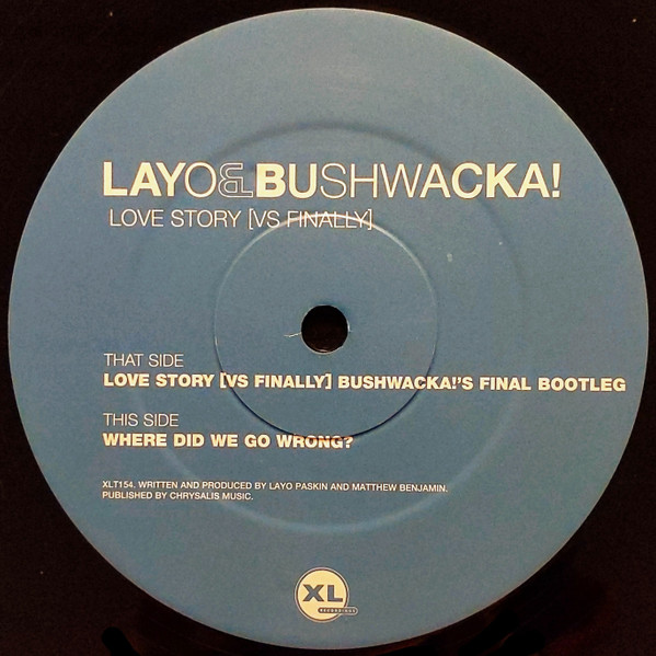 Layo & Bushwacka! - Love Story [Vs Finally] | XL Recordings (XLT154) - 4