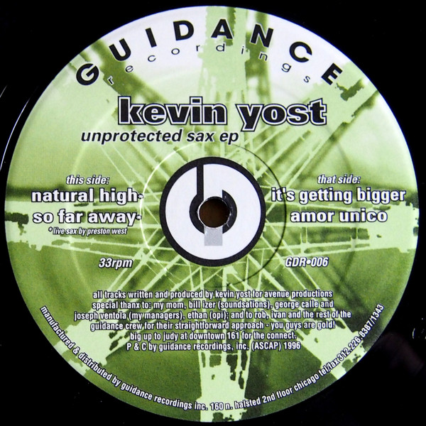 Kevin Yost - Unprotected Sax EP | Guidance Recordings (GDR•006) - main Kevin Yost - Unprotected Sax EP | Guidance Recordings (GDR•006) - main