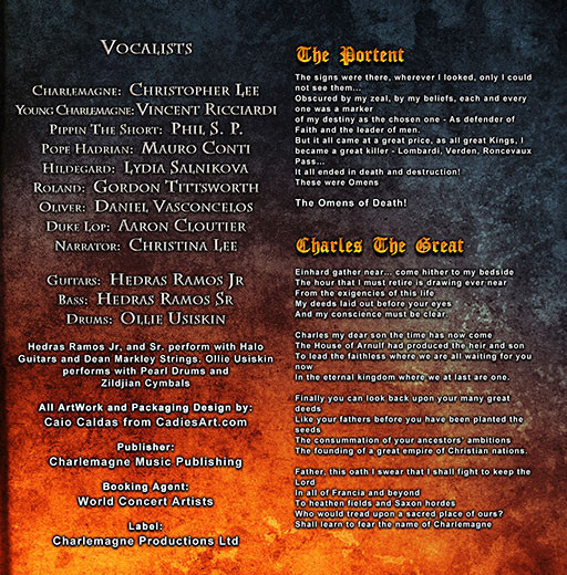 Christopher Lee - Charlemagne: The Omens Of Death CD | Charlemagne Productions Ltd. (CMPLCD107) - 4