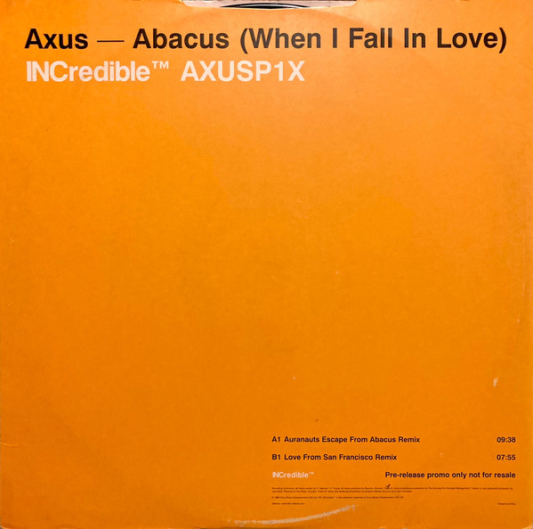 A:xus - Abacus - When I Fall In Love | INCredible (AXUSP1X) - main